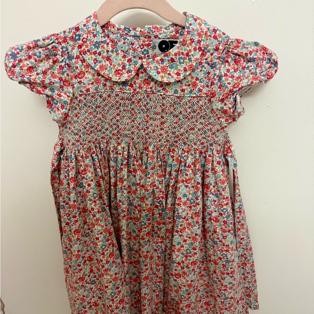 QE Kids Floral Formal Dress - Pink and Blue